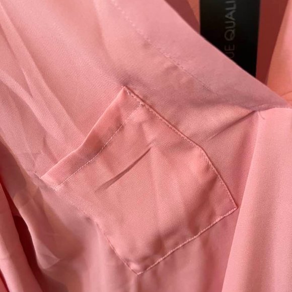 Pink Medium Work Shirt or Casual Top by Zanzea - Picture 3 of 10